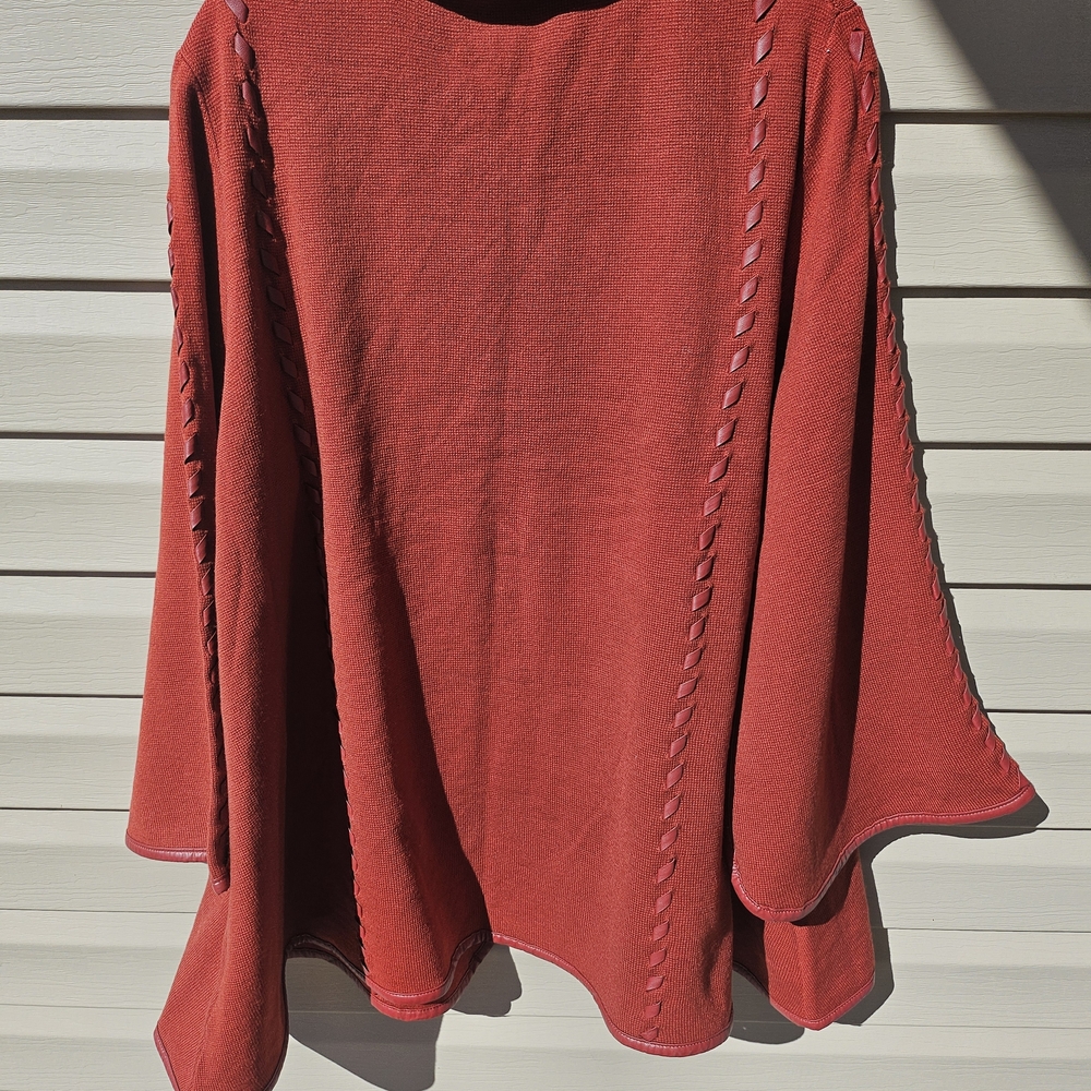 Patricia Nash Terra Cotta Knit Cardigan with Decorative Clasp - Picture 7 of 7